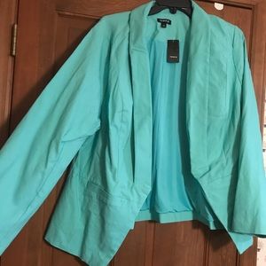 Turquoise blazer!